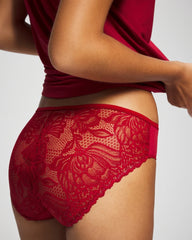 PAINT THE TOWN RED - Lace Back Hipster Panty | Soma