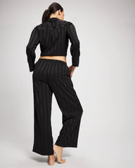 BLACK - Shadow Stripe Pajama Pant | Soma