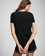 BLACK - Short Sleeve Pajama Tee | Soma