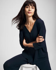 NIGHTFALL NAVY - Button-Up Pajama Top | Soma