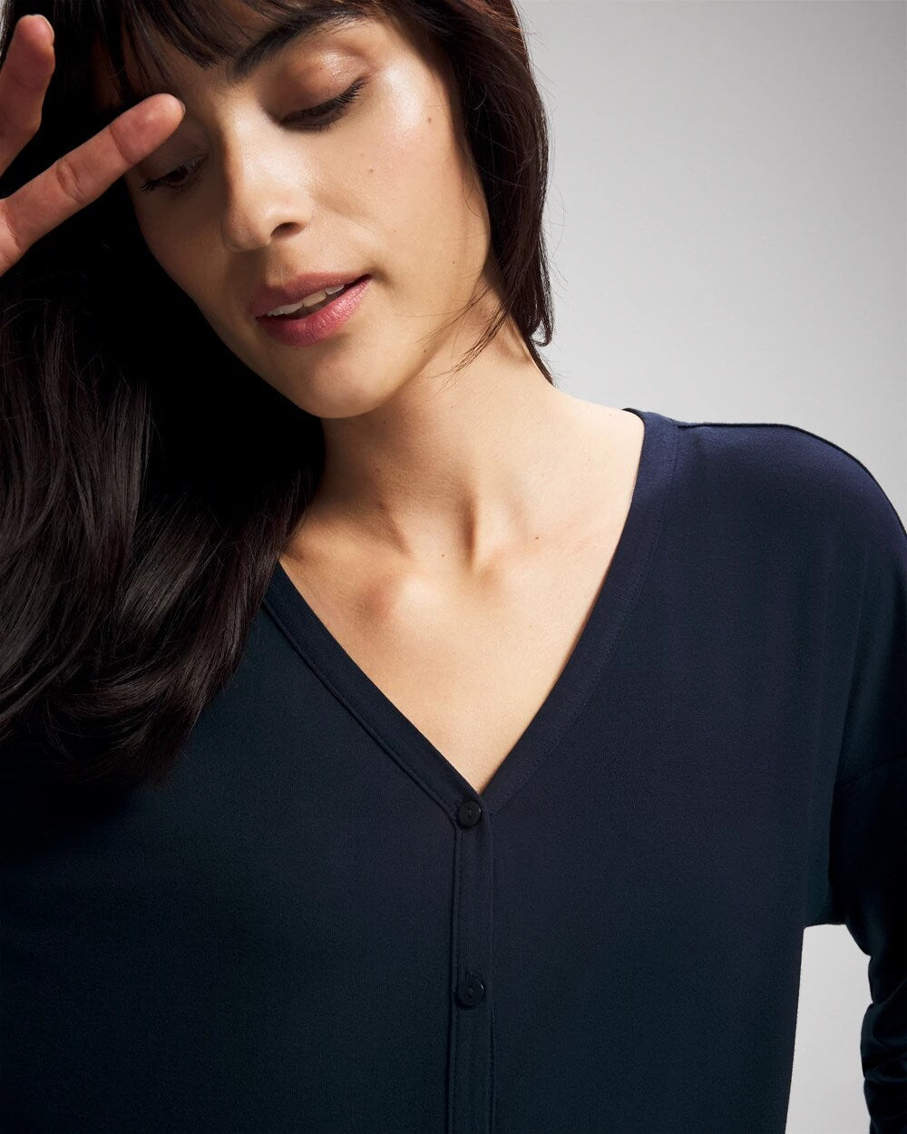 NIGHTFALL NAVY - Button-Up Pajama Top | Soma