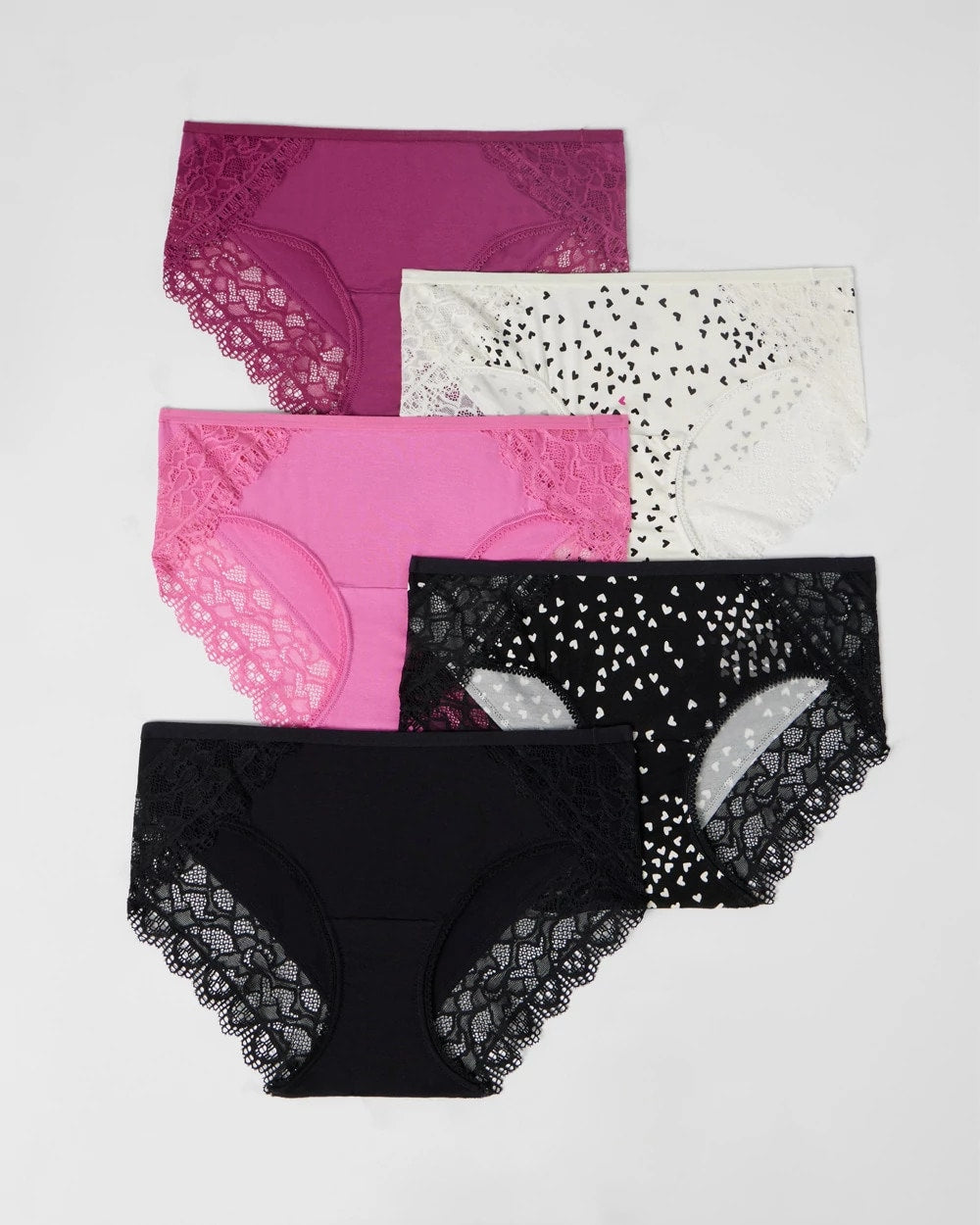 HEARTBREAKER MULTIPACK - Hipster Panty with Enchanting Lace 5 Pack | Soma