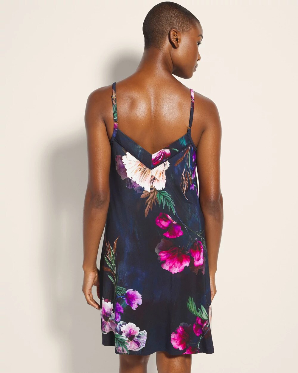FLEUR EVER DRAMA NAVY - Chemise with Piping | Soma