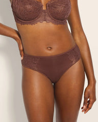 MOCHA - Cheeky Panty with Lace | Soma
