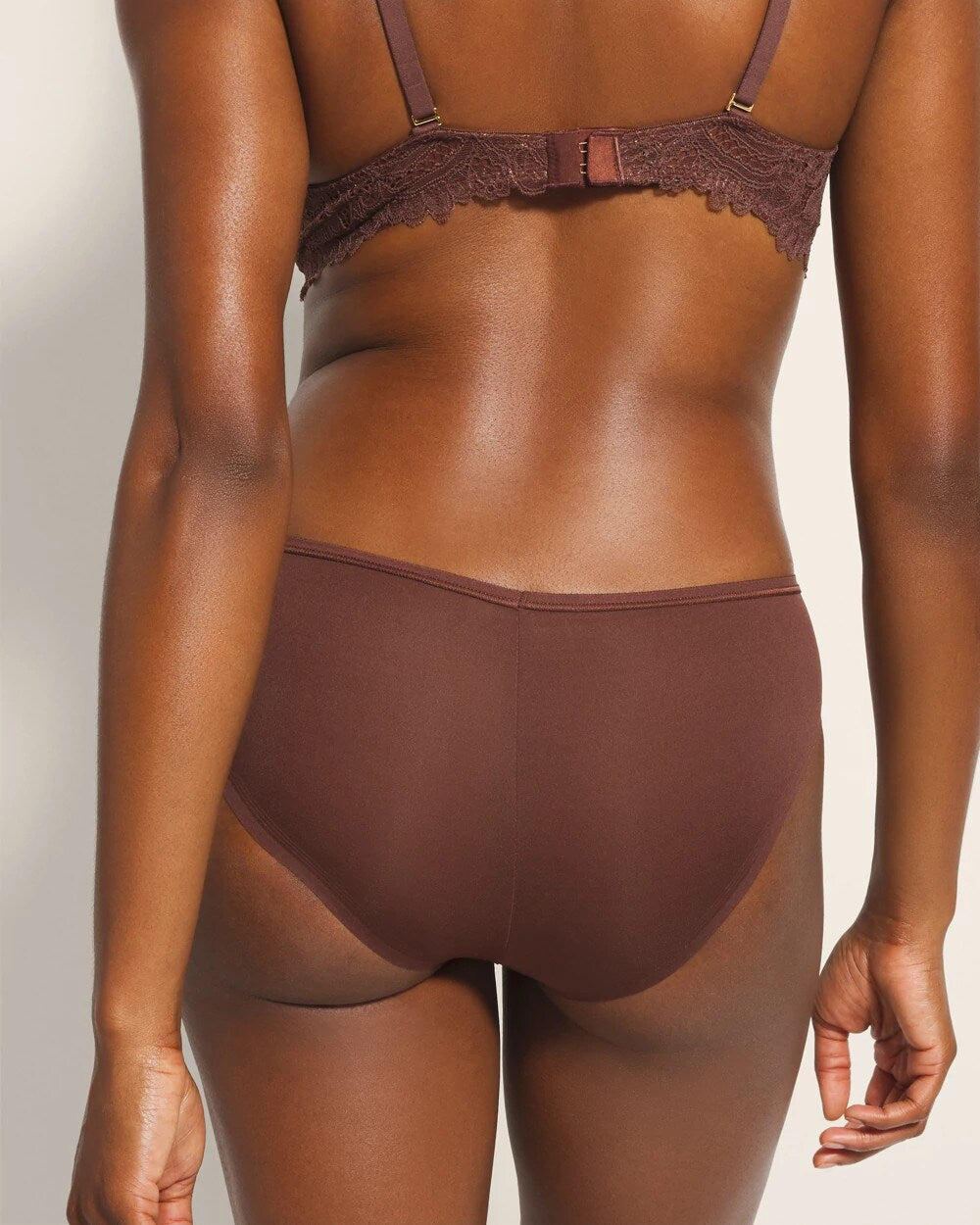 MOCHA - Cheeky Panty with Lace | Soma
