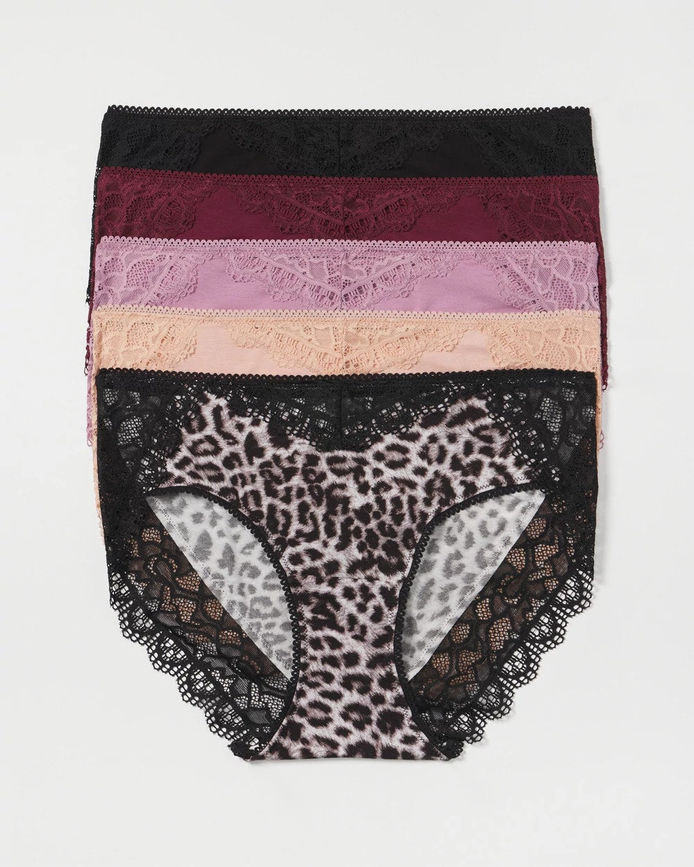 DIVINE LEOPARD MULTI PACK - Lace Hipster 5 Pack | Soma