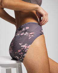 FLORAL DREAMS MINI GRAY - Edge High-Leg Panty | Soma