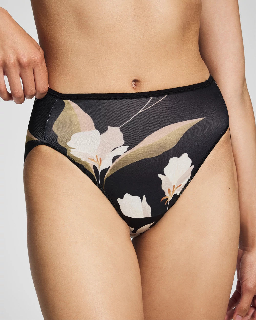 MYSTIC BLOOMS MINI BLACK - Edge High-Leg Panty | Soma