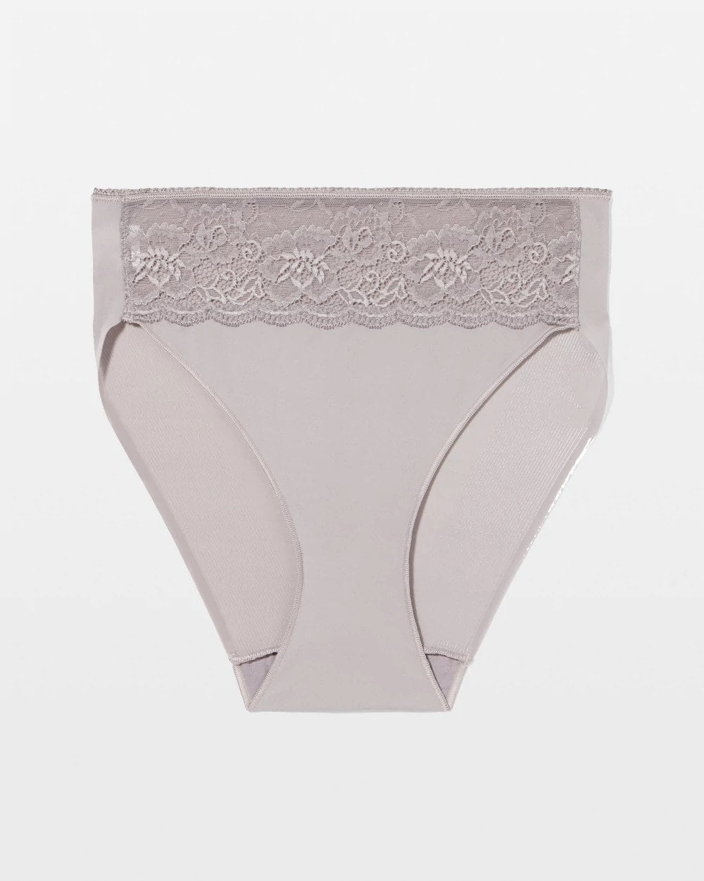 MINERAL GRAY - Edge High-Leg Panty with Lace | Soma