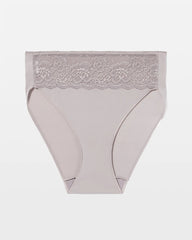 MINERAL GRAY - Edge High-Leg Panty with Lace | Soma