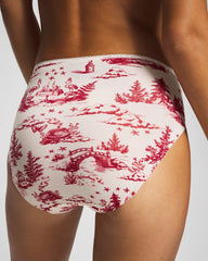 ENCHANTED TOILE CHAMPAGNE - Edge High-Leg Panty with Lace | Soma