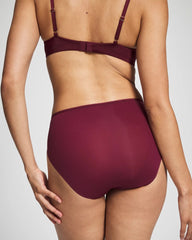 VELVET PLUM - Edge High-Leg Panty with Lace | Soma