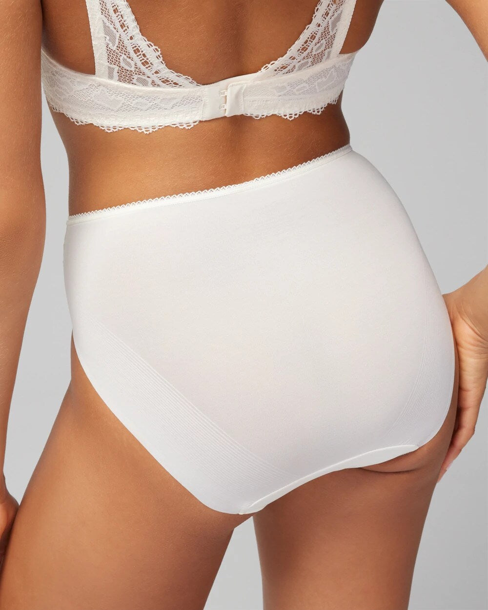 IVORY - High-Leg Panty with Lace | Soma