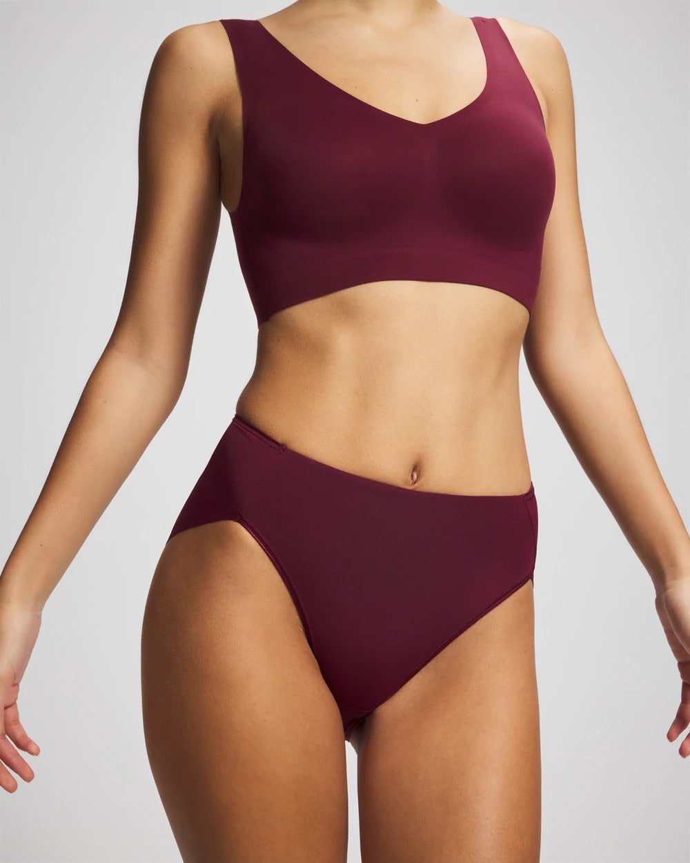 VELVET PLUM - High-Leg Brief Panty | Soma