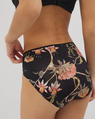 JAIPUR FLORAL BLACK - High-Leg Brief Panty | Soma