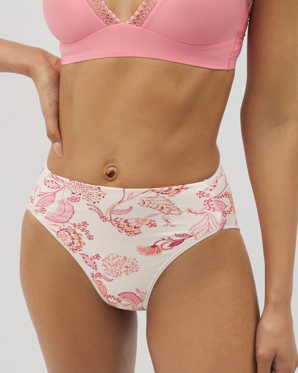 STITCH PAISLEY M CHAMP - High-Leg Brief Panty | Soma