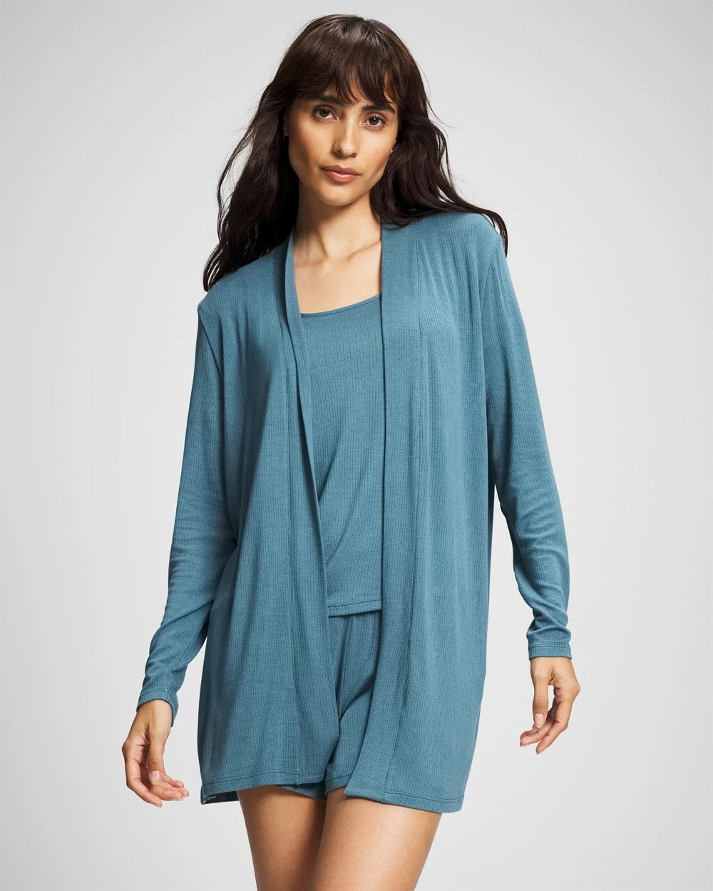 TAPESTRY - Lightweight Rib Knit Long Sleeve Wrap | Soma