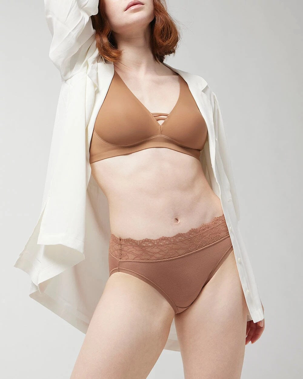 WARM SIENNA - High-Leg Panty with Enchanting Lace | Soma