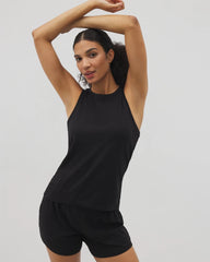 BLACK - Ruched Pajama Tank | Soma