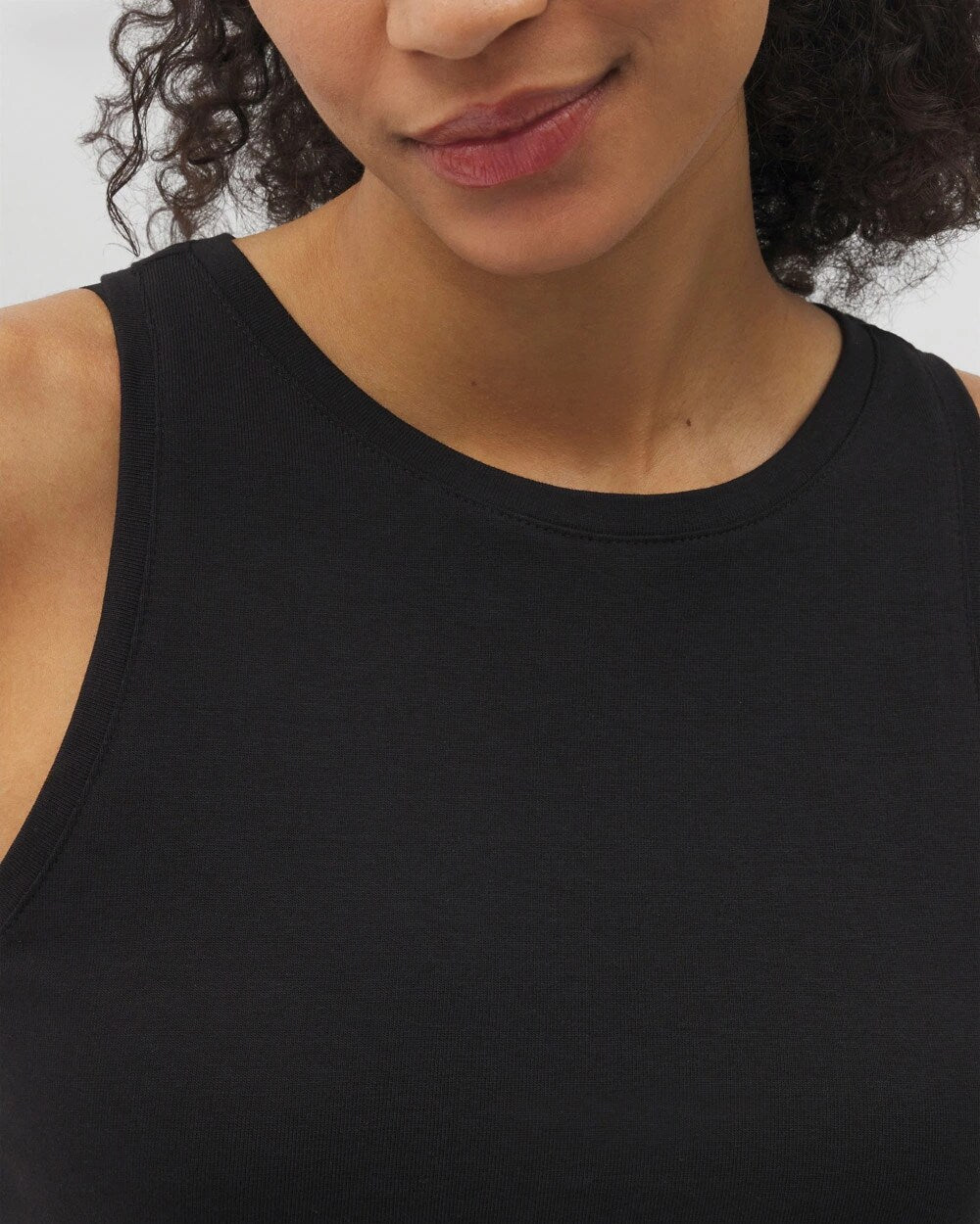 BLACK - Ruched Pajama Tank | Soma