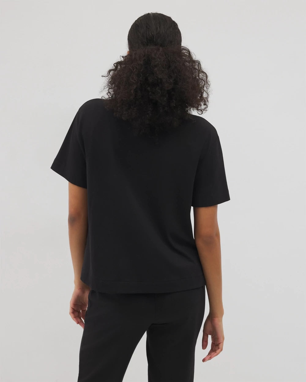 BLACK - Short-Sleeve Pocket Pajama Tee | Soma