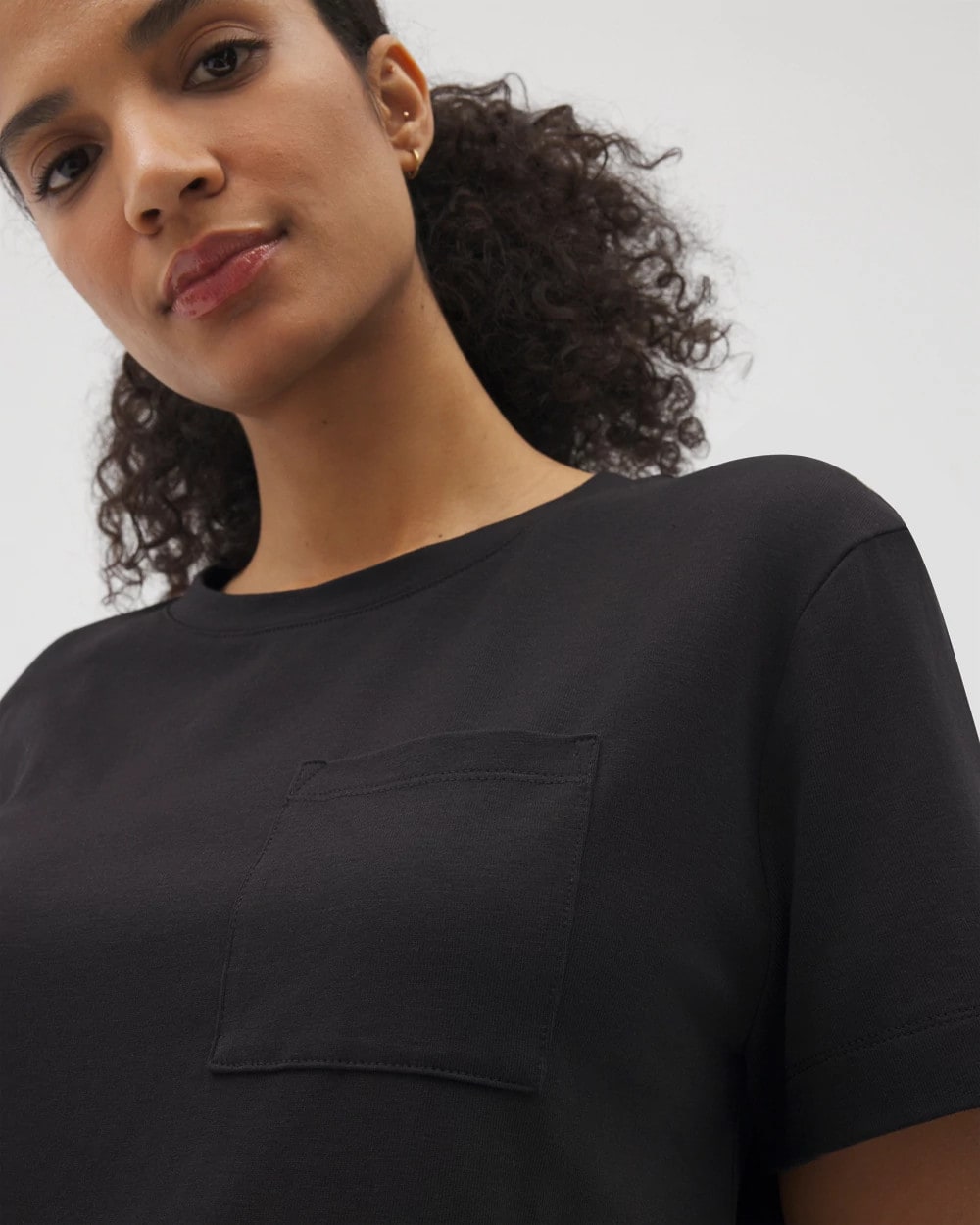 BLACK - Short-Sleeve Pocket Pajama Tee | Soma