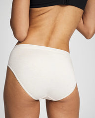 HEATHER ECRU - Cotton High-Leg Panty | Soma