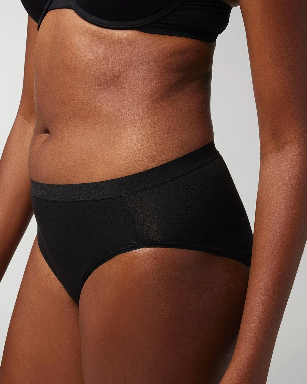 BLACK - Cotton High-Leg Panty | Soma