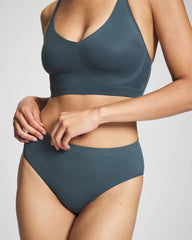 PETROL - Seamless Rib High-Leg Panty | Soma