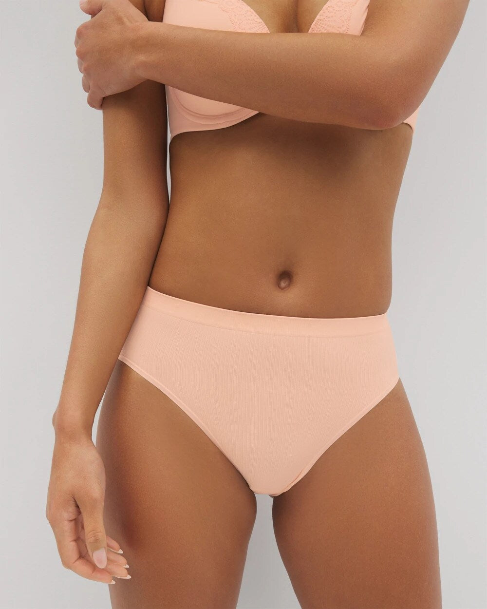 PEACH PARFAIT - Seamless Rib High-Leg Panty | Soma