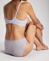 BLUE OPAL - Soma High-Leg Panty with Stretch Lace | Soma