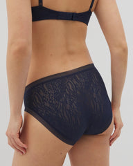 NIGHTFALL NAVY - Soma High-Leg Panty with Stretch Lace | Soma