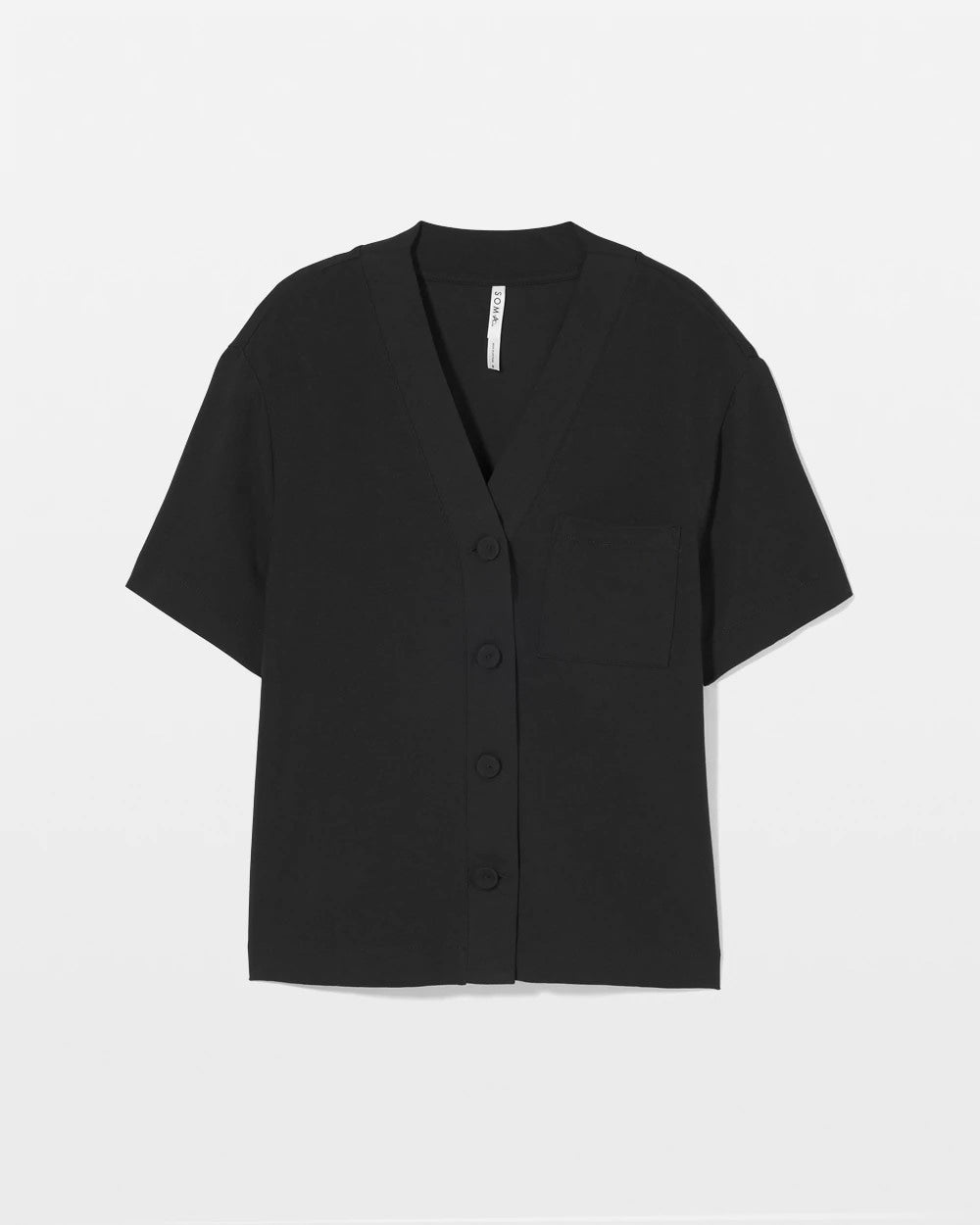 BLACK - Button-Front Pajama Tee | Soma