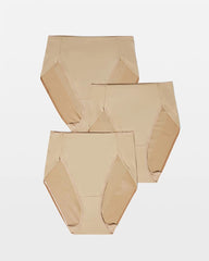 WARM AMBER MULTIPACK - Tummy High-Leg Brief Panty 3 Pack | Soma