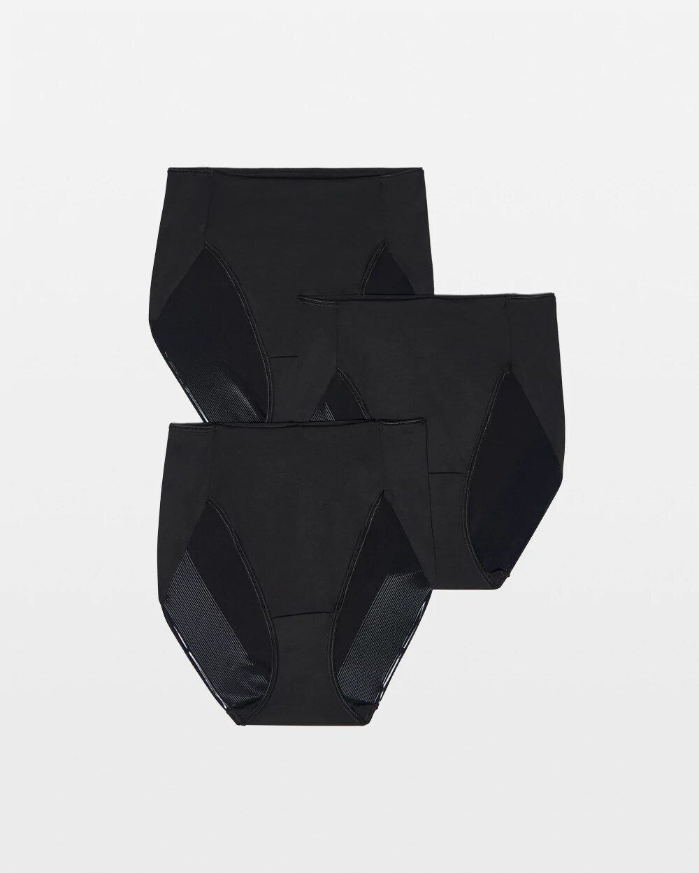 BLACK MULTI PACK - Tummy High-Leg Brief Panty 3 Pack | Soma