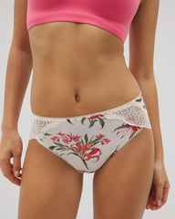 LE TIGRE FLORA MINI CH - Embraceable High-Leg Panty with Crochet Lace | Soma