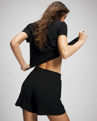 BLACK - Long Pajama Shorts | Soma