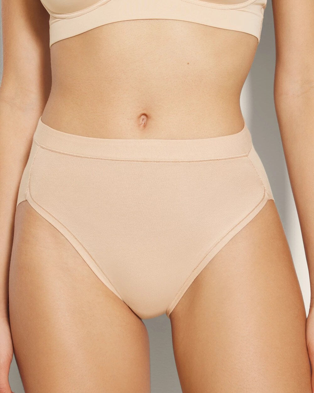 PALE SAND - Cotton High-Leg Panty | Soma
