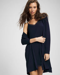 NIGHTFALL NAVY - Short Robe | Soma