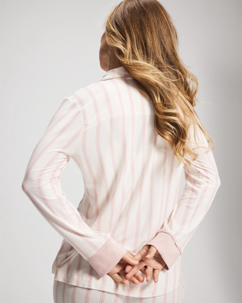 SPARKLING STRIPE PINK - Special Edition Breast Cancer Research Fund Pajama Top | Soma