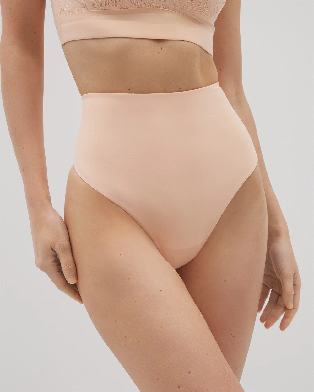 PEACH PARFAIT - Tummy High-Waist Thong Panty | Soma