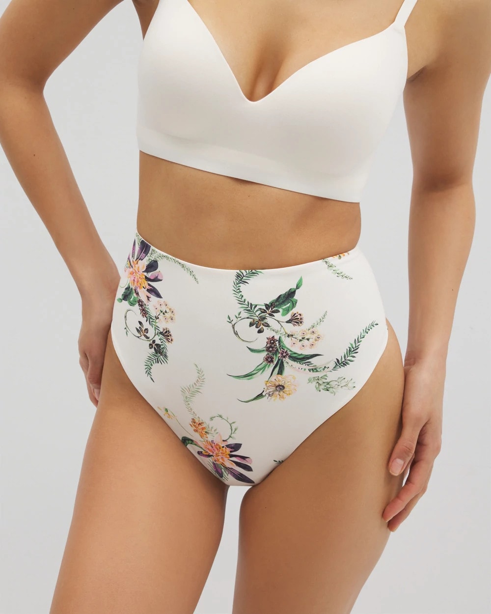 PARADISE PLUMES D M CHAMP - Tummy High-Waist Thong Panty | Soma