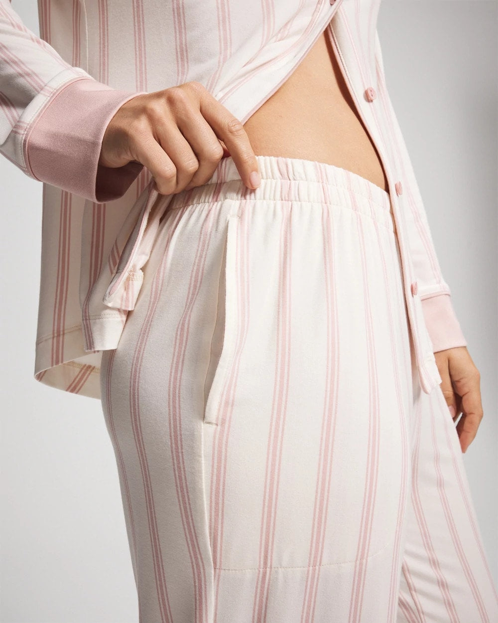 SPARKLING STRIPE PINK - Special Edition Breast Cancer Research Fund Pajama Pant | Soma