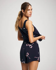 BELOVED BOWS GRAND NAVY - Pajama Shorts | Soma
