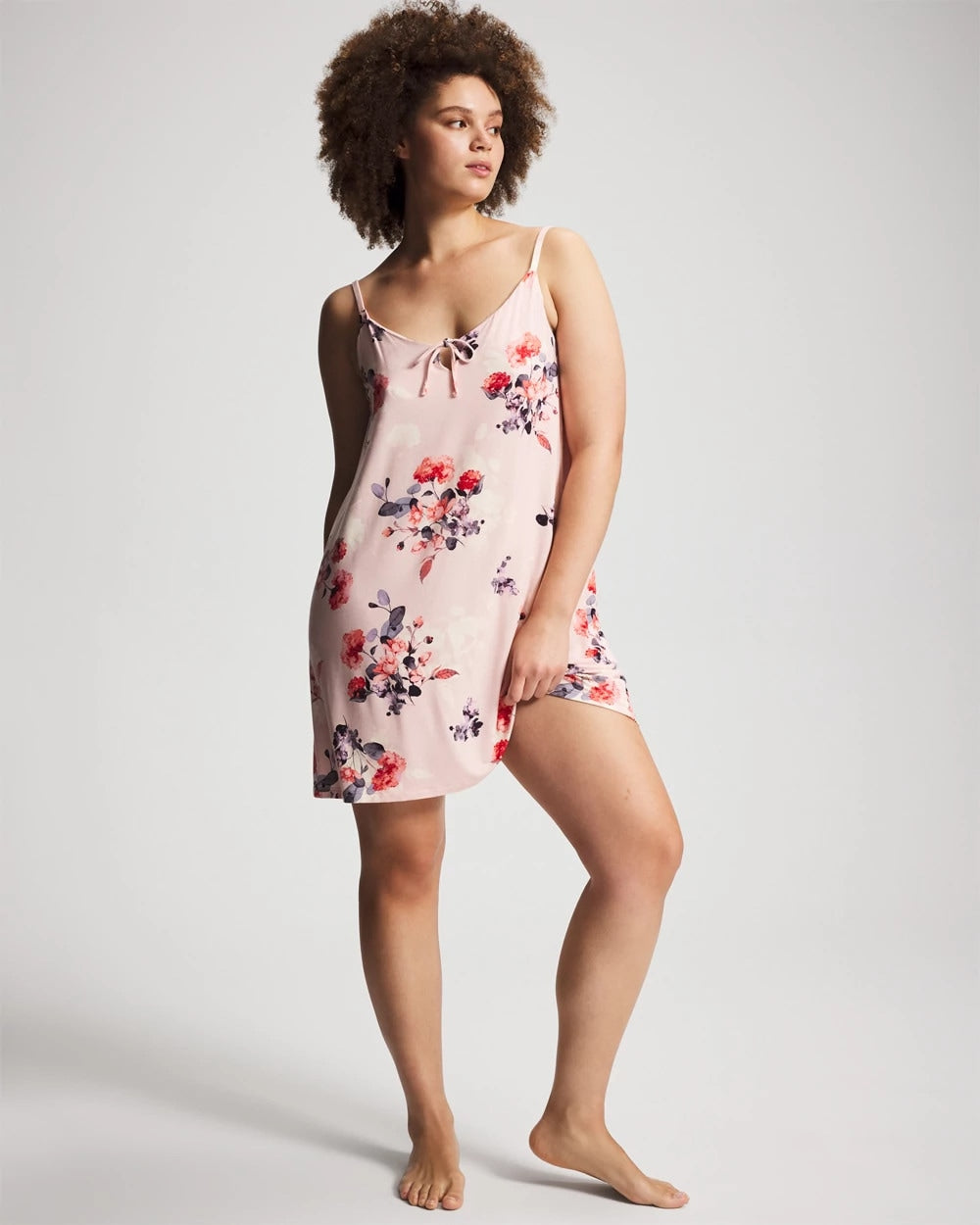 FLORAL DREAMS PINK BLUSH - Tie Front Chemise | Soma