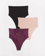 VERMILLION MULTIPACK - High-Waist Thong Panty 3 Pack | Soma