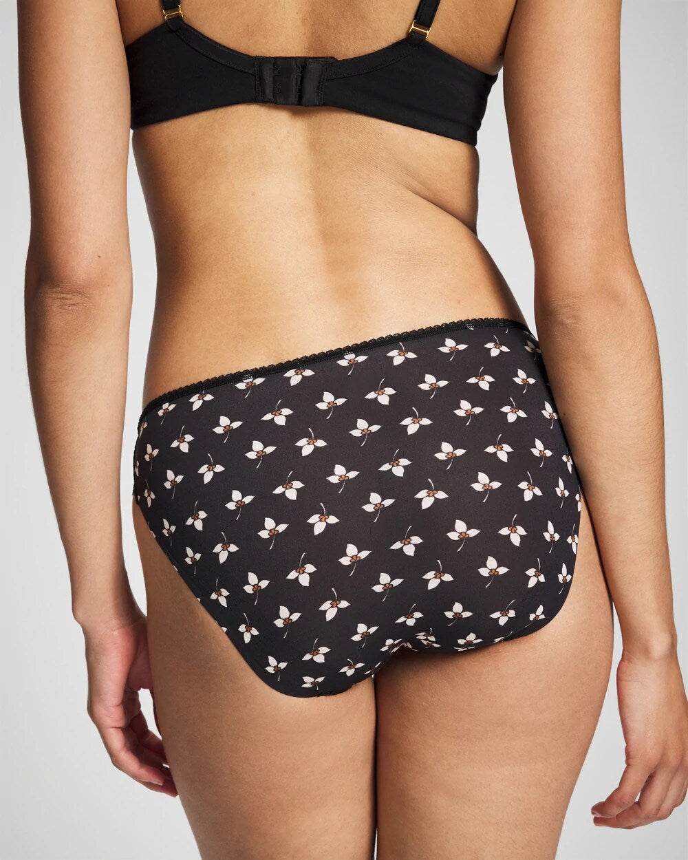 PEACEFUL PETALS MINI BLK - Edge Bikini Panty with Lace | Soma