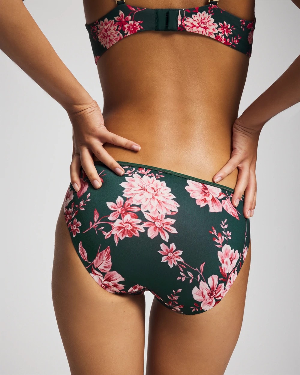 COTTAGE FLORAL MINI GREEN - Edge Bikini Panty | Soma