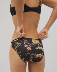 JAIPUR FLORAL BLACK - Edge Bikini Panty | Soma