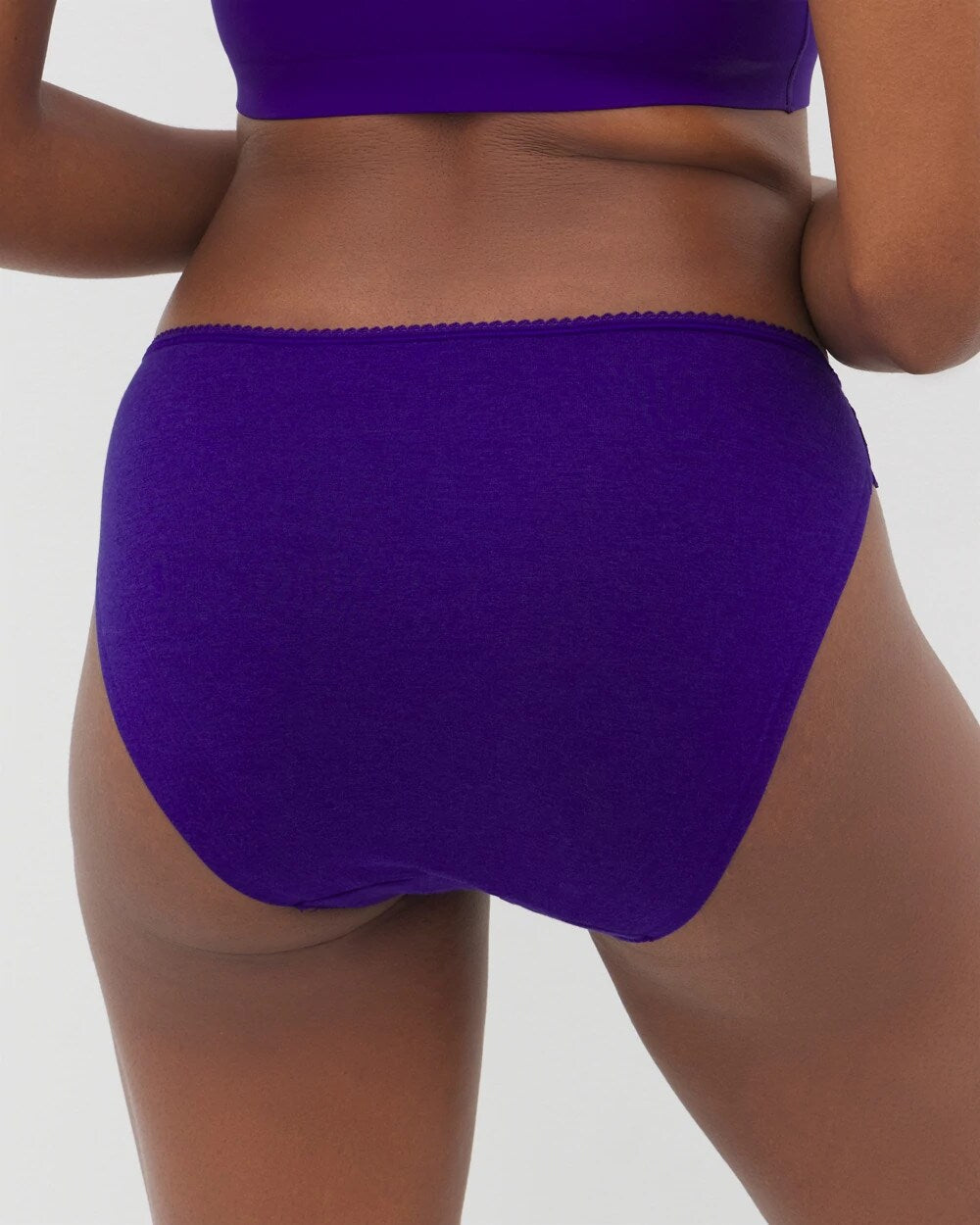 PASSIONFLOWER - Cotton Blend Bikini Panty with Lace | Soma